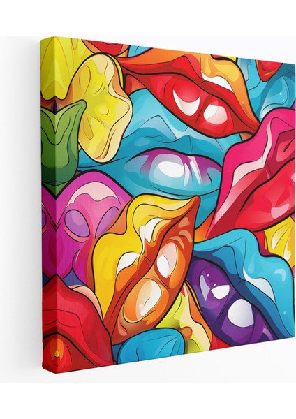 Öpücük Duvar Dekorasyonu - Aşk Çeşitliliği Kanvas Tablo - Öpücük Kanvas Tablo Aşk Çeşitliliği