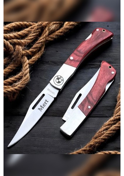 Kişiye Özel Isimli Columbia 003B-21 cm Araç Baskılı Columbia Gül Orta Çakı
