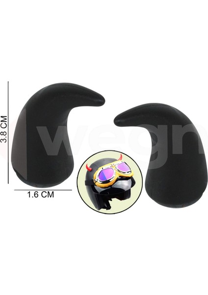 Direksiyon ve Kask Üstüne Takilan Boynuz Aparati Siyah Lzwdr