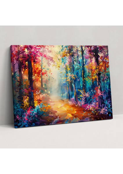 Leonid Afremov Tablosu Peri Ormanı Duvar Sanatı - Kanvas Ev Dekorasyonu