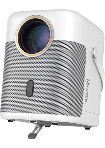 H300A Androidtv 4K Destekli Autofocus+Autokeystone Projeksiyon Cihazı,6g Wi-Fi+5.2bt Beyaz