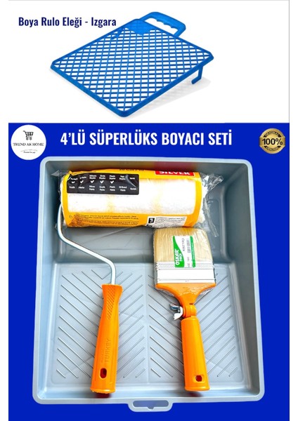 4'lü Süperlüks Boyacı Seti Çok Kullanışlı Boyacı Seti