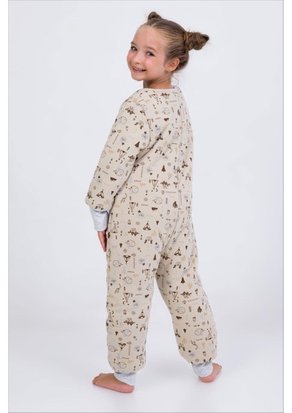 Kız Erkek Çocuk Kalın Elyaf Dolgulu Premium Kalite 2.5 Tog Desenli Uyku Tulumu fırsatları