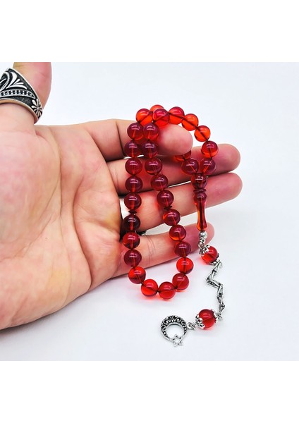 Turuncu Renkte Misket Kesim Sıkma Ateş Kehribar Tesbih fırsatları