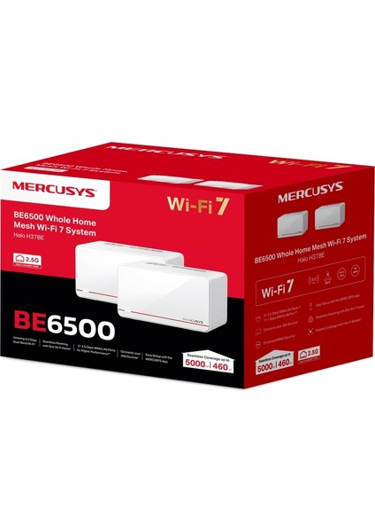 Halo H37BE(2-PACK) | Wi-Fi 7 Mesh Sistemi | BE6500 Mbps Hız | Fiber Uyumlu | Dual-Band | 2× 2.5g Port | 4k-Qam | Mlo| 650 M² Kapsama | Mobil Uygulama ile Kolay Kurulum – Güçlü ve Hızlı Ev Ağı indirimleri