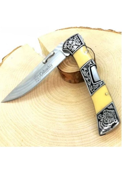 Kişiye Özel Isimli Columbia A3159-D 24 cm Isim Baskılı Columbia Ahşap Çakı modelleri
