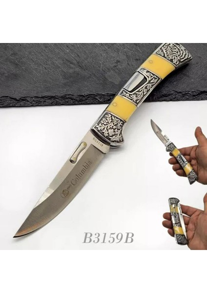 Kişiye Özel Isimli Columbia A3159-D 24 cm Isim Baskılı Columbia Ahşap Çakı fırsatları