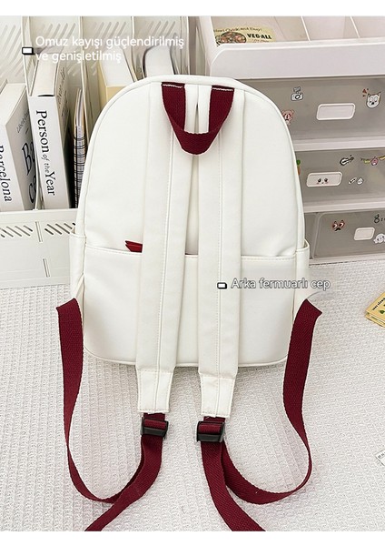 Basit Düz Renk Öğrenci Eğlence Okul Çantası (Yurt Dışından) fırsatları