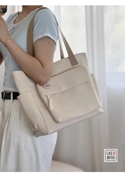 Naylon Tote Rahat Öğrenci Tek Omuz Çantası (Yurt Dışından) fırsatları