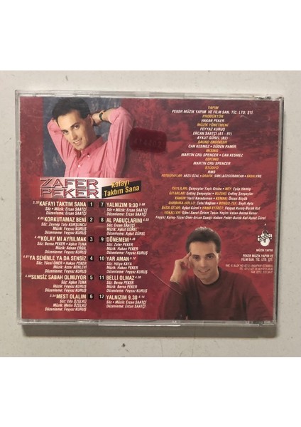 Zafer Peker Kafayı Taktım Sana CD (Orjnal 1994 Dönem Baskı Cd) fiyatları