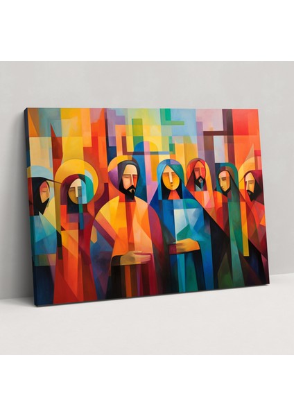 Isa'nın Son Akşam Yemeği Duvar Dekorasyonu - Isa'nın Son Akşam Yemeği Kanvas Tablo Sanatı Ev Dekorasyonu