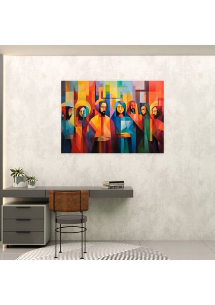 Isa'nın Son Akşam Yemeği Duvar Dekorasyonu - Isa'nın Son Akşam Yemeği Kanvas Tablo Sanatı Ev Dekorasyonu modelleri