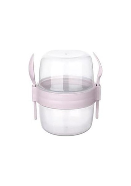 2 Adet Kaşıklı Müsli Kabı 800 ml modelleri