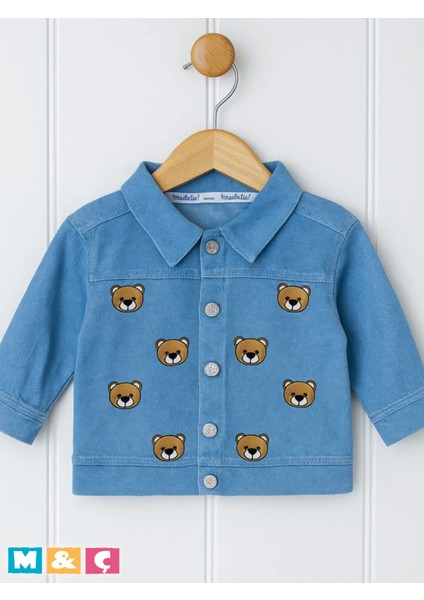 Bebek Kot Ceket Erkek Kız Bebek Çocuk Jean Ceket