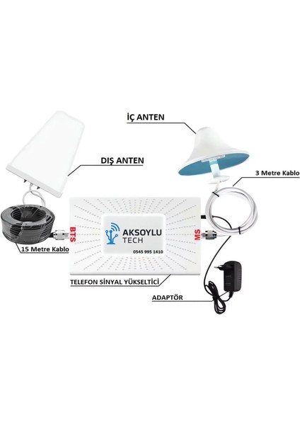 Gsm Sinyal Yükseltici Şebeke Telefon Internet Yükseltici 5 Band Bant Set Ultra Güç 800 900 1800 2100 2600 Mhz fiyatları