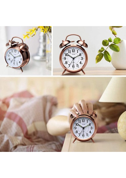 Nostaljik Metal Çalar Masa Saati Orta Boy fiyatları