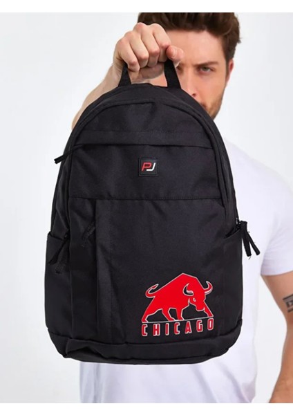 Chıgago Sırt Çantası 48x30x15 Siyah Okul Çantası modelleri