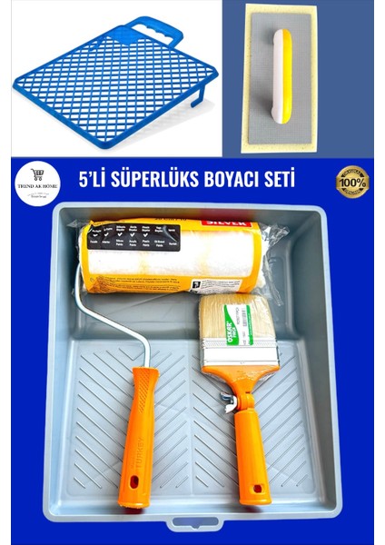 5'li Süperlüks Boyacı Seti Çok Kullanışlı Boyacı Seti