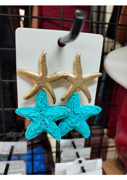 Mavi Gold Deniz Yıldızı Küpe fiyatları