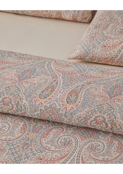 Boho Chic Pamuk Tek Kişilik Nevresim Takımı 160X220 cm Bej modelleri