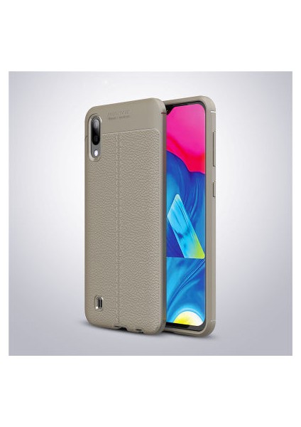 Samsung Galaxy M10 Kılıf Deri Silikon Yüzeyli Yüksek Kaliteli Silikondan Üretilmiş Premium Silikon Kapak Ryc/niss