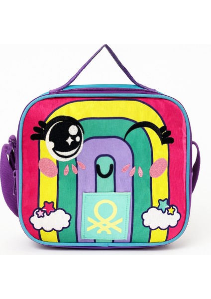 . Gökkuşağı Desenli Kız Çocuk Anaokul Çantası