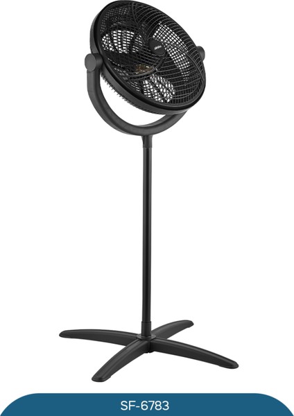 SF-6783 Ayaklı ve Masaüstü Vantilatör – 75W, 3 Kanat, 2 Hız Kademesi, Geniş Salınım Açısı ile Etkili Serinlik indirimleri