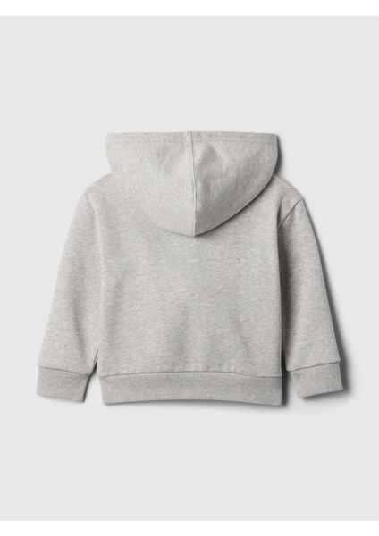 Kız Bebek Gri Gap Relaxed Logo Fermuarlı Sweatshirt modelleri