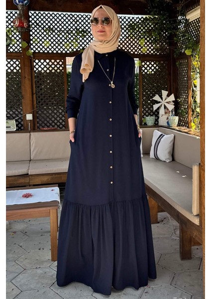 Süreyya Gömlek Elbise Lacivert modelleri