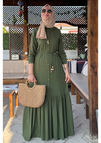 Süreyya Gömlek Elbise Haki indirimleri