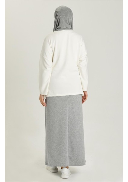 Beli Bağlamalı Cepli Spor Etek - 00152-1.008 - Gri modelleri