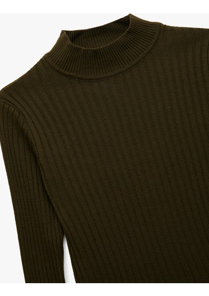 Regular Fit Dik Yaka Uzun Kollu Triko Kazak modelleri