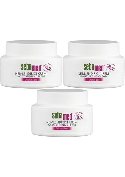 Nemlendirici Cilt Bakım Kremi 75ML Günlük Bakım (Yüz - Boyun - Vücut) (3 Lü Set)