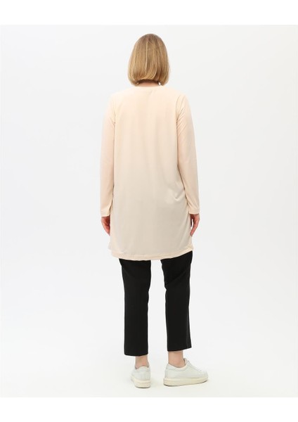 Doğa Sade Basic Tunik - 06016-1.023 - Krem indirimleri