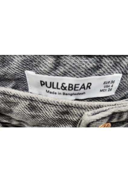 Gri Yüksek Bel Mom Jean Pantolon modelleri