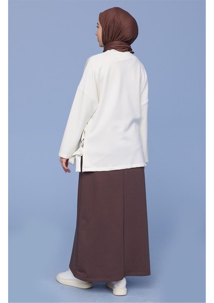 Beli Bağlamalı Cepli Spor Etek - 00152-1.028 - Kahverengi modelleri