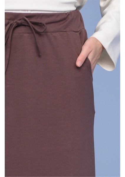 Beli Bağlamalı Cepli Spor Etek - 00152-1.028 - Kahverengi fırsatları