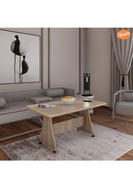 Tekerlekli Mdf Masa %100 Mdf Orta Sehpa Salon Sehpa fırsatları