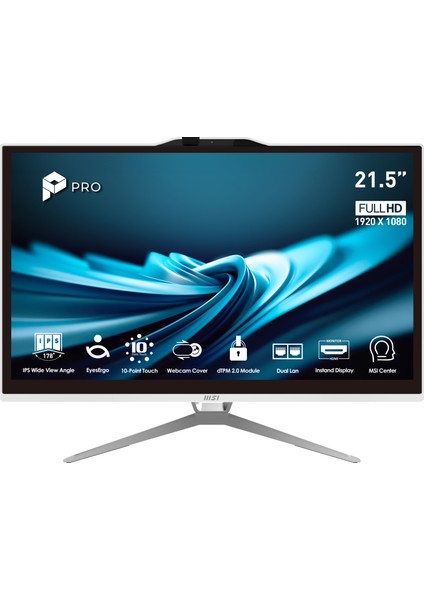 PRO AP222T 14M-443XTR Intel Core i5 14400 16GB 512GB SSD Freedos 21.5" FHD Dokunmatik All In One Bilgisayar