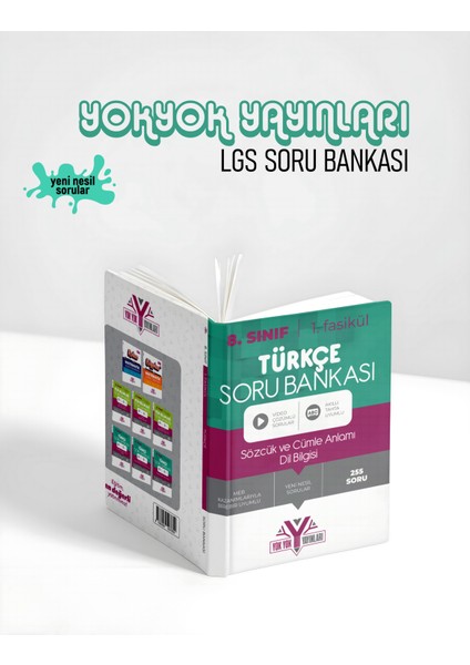 8. Sınıf Lgs Türkçe Soru Bankası Sözcük ve Cümle Anlamı, Dil Bilgisi 1. Fasikül fiyatları