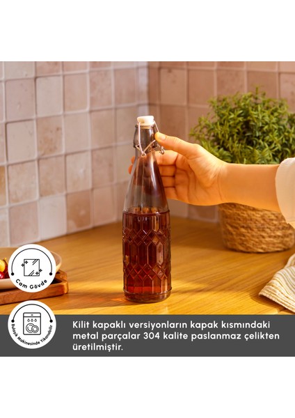 Storica Kilit Kapaklı Yağ Şişesi 500 ml modelleri