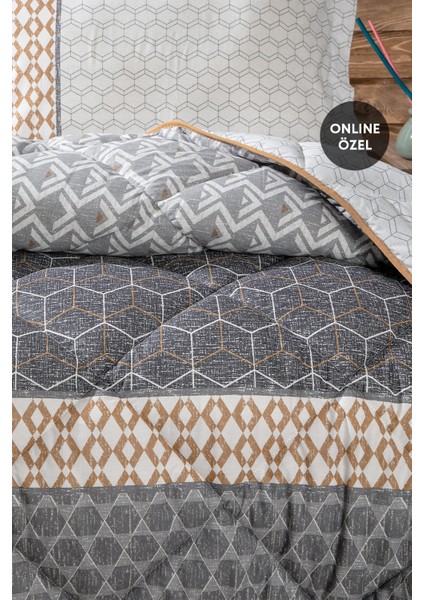 Bedding Taren Çift Kişilik %100 Pamuk Desenli Uyku Seti 195x215 cm – Yumuşak, Nefes Alabilir ve Konforlu