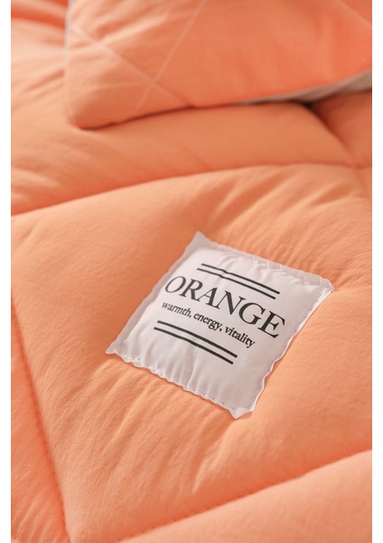 Smart Comfort Orange Tek Kişilik Mikrofiber Uyku Seti 155x215 cm – Klasik Desenli, Lastikli Çarşaflı indirimleri