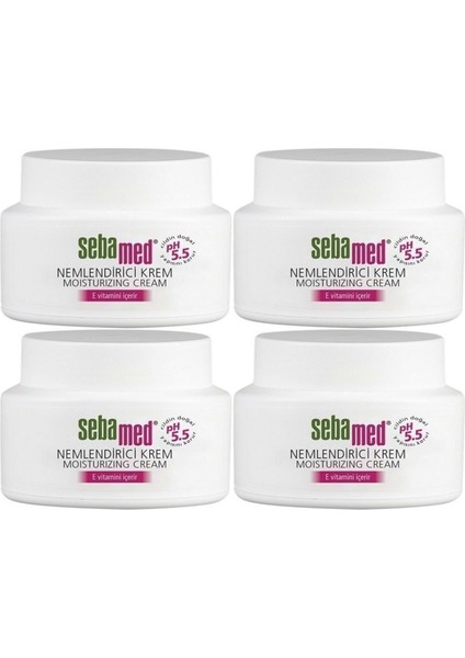 Nemlendirici Cilt Bakım Kremi 75ML Günlük Bakım (Yüz - Boyun - Vücut) (4 Lü Set)