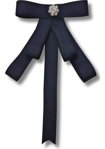 Siyah Grogren Taşlı Yala Broş Okul,iş, Yaka Broş,yaka Çiçeği, Yaka Iğnesi