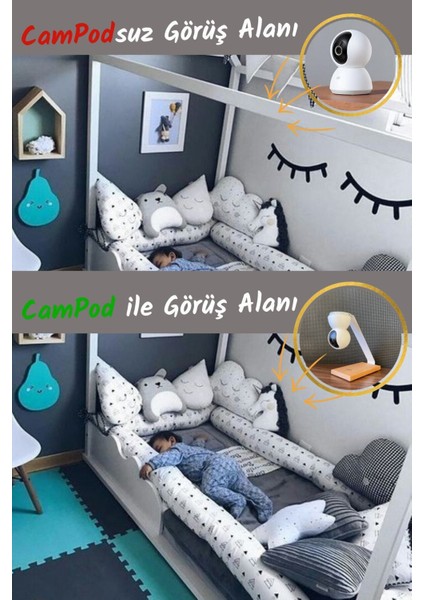 Xiaomi, Tapo c200, Anker eufy, Güvenlik Kameralarına Uyumlu Stand 360 Derece Görüş Açısı Düzelten Askı Aparatı (KAMERA DEĞİLDİR) indirimleri