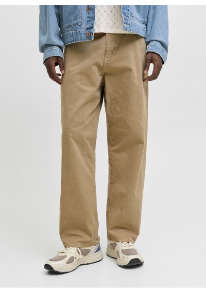 Normal Bel Geniş Fit Kahve Erkek Denim Pantolon 12270838_JPSTALEX Jjorıgınal 017 St fiyatları