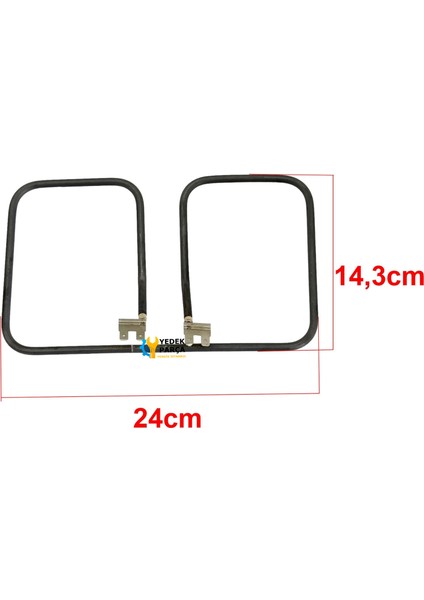 Tefal Uyumlu Tost Makinesi Rezistansı - 24*14,3cm 110V 900W - Bir Çok Marka Ile Uyumlu fiyatları