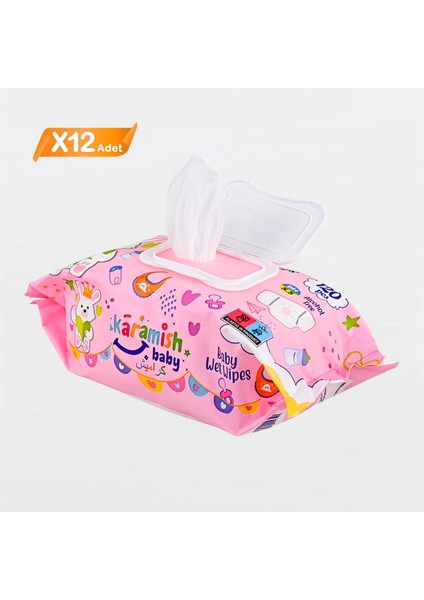 Karamish Baby Islak Mendil 120 Li 12 Adet modelleri