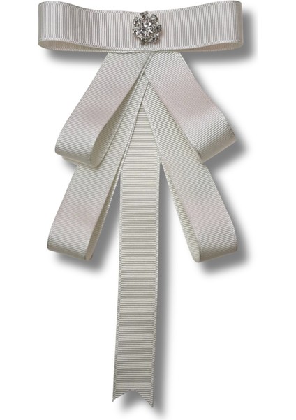 Ekru Grogren Taşlı Taka Broş Okul,iş, Yaka Broş,yaka Çiçeği, Yaka Iğnesi